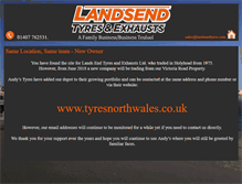 Tablet Screenshot of landsendtyres.com